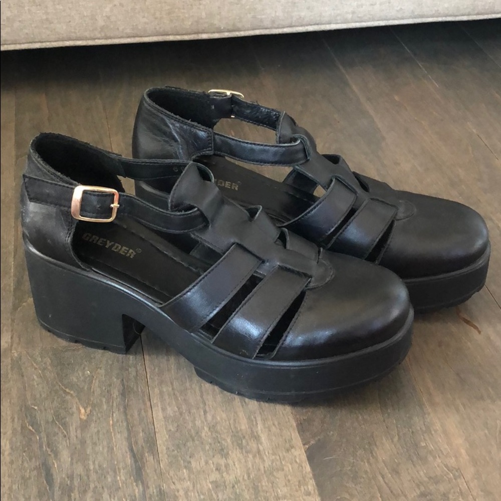Black Platform Sandals
